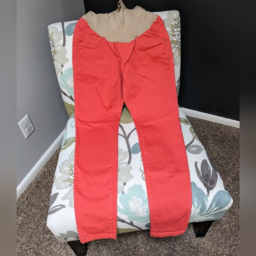 EUC Jessica Simpson Maternity Coral Skinny Jeans, M
